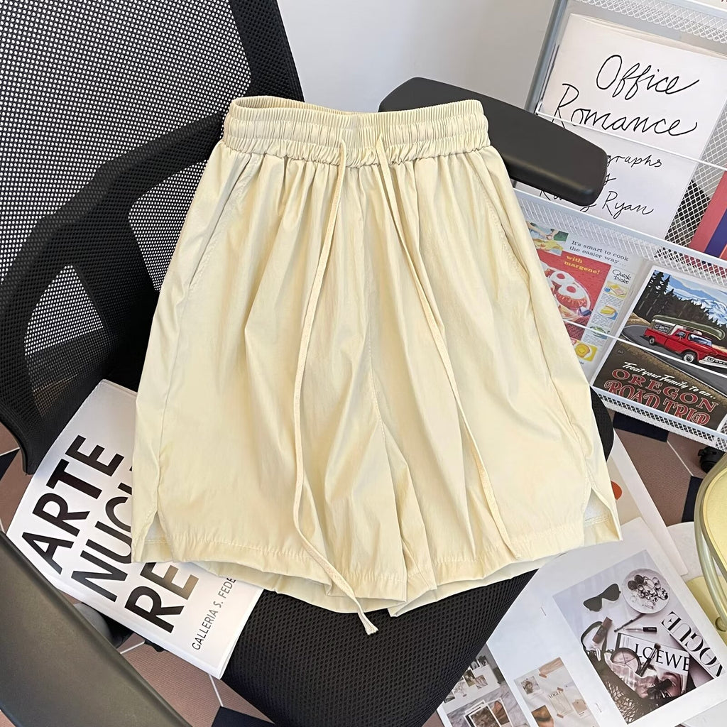 Men's Loose Knee Length Plus Size Straight Breathable Shorts