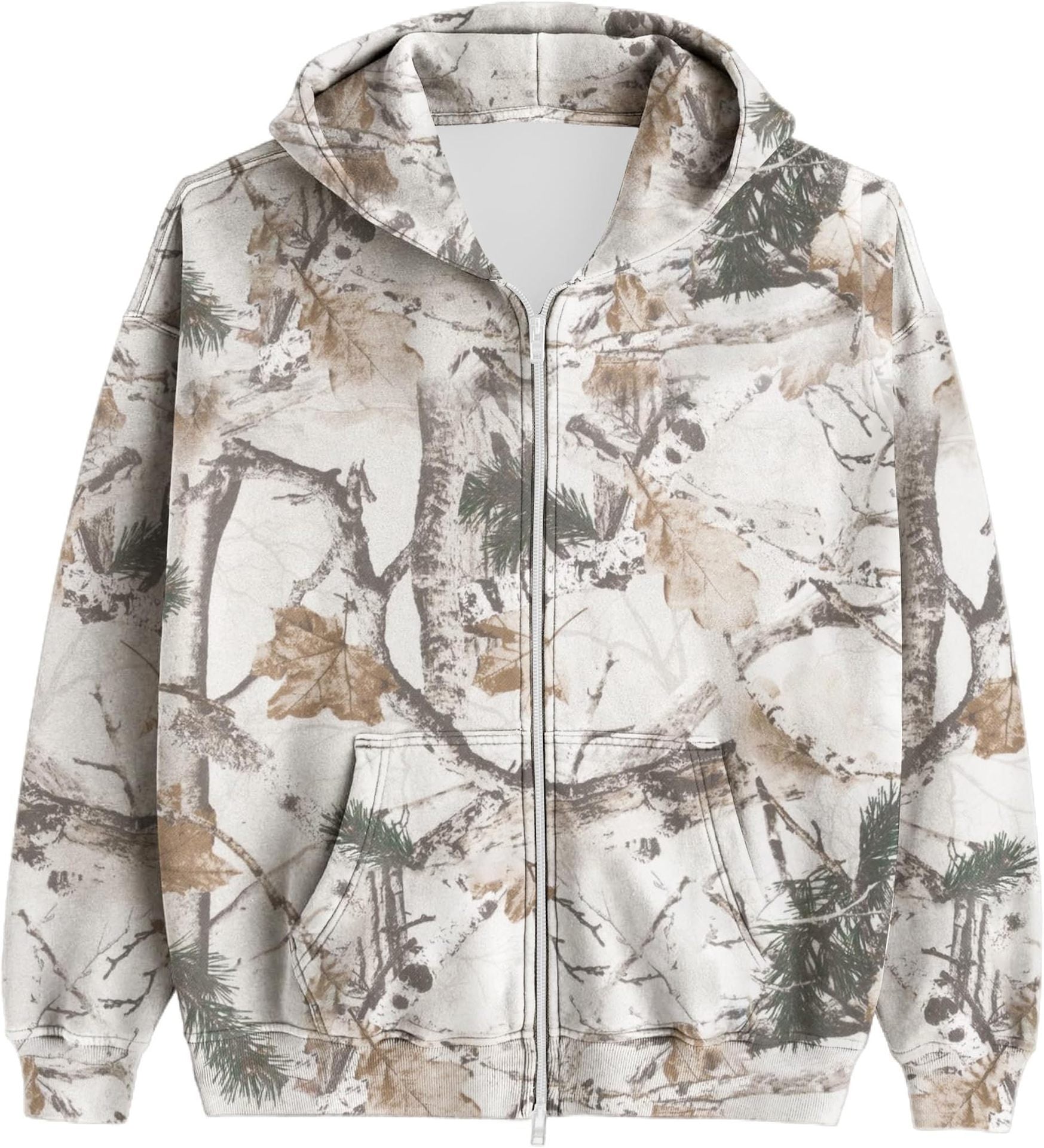 Men And Women Camouflage Hooded Jacket