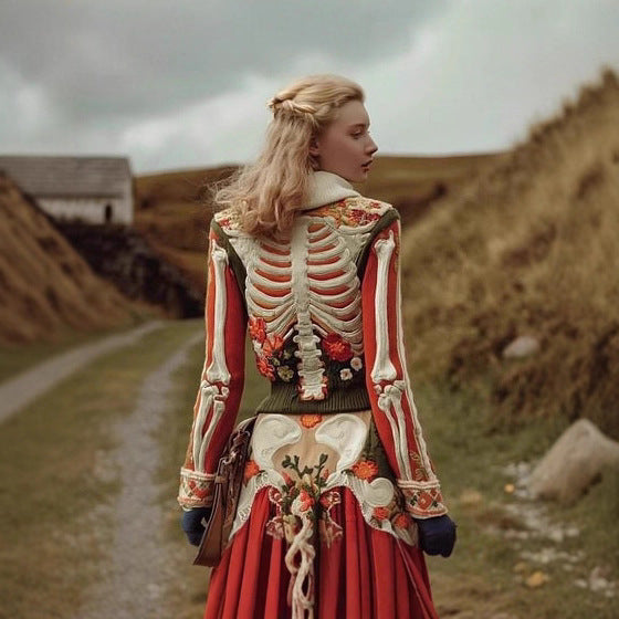 European And American Style Hooded Knitted Sweater Coat