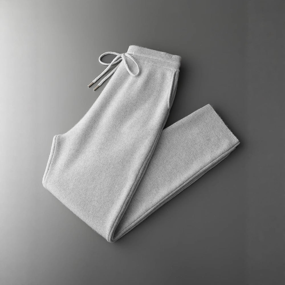 Men's Heavy Goat Seven-needle Thickened Warm Half-zip Knit Sweater