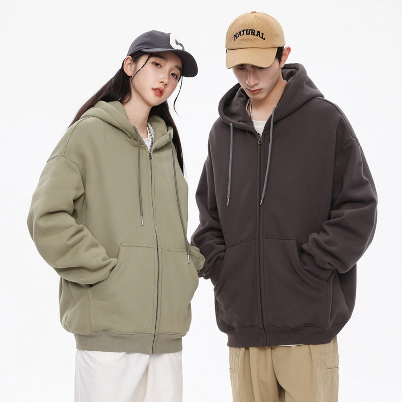 Casual Hooded Cardigan Sweatshirt For Men