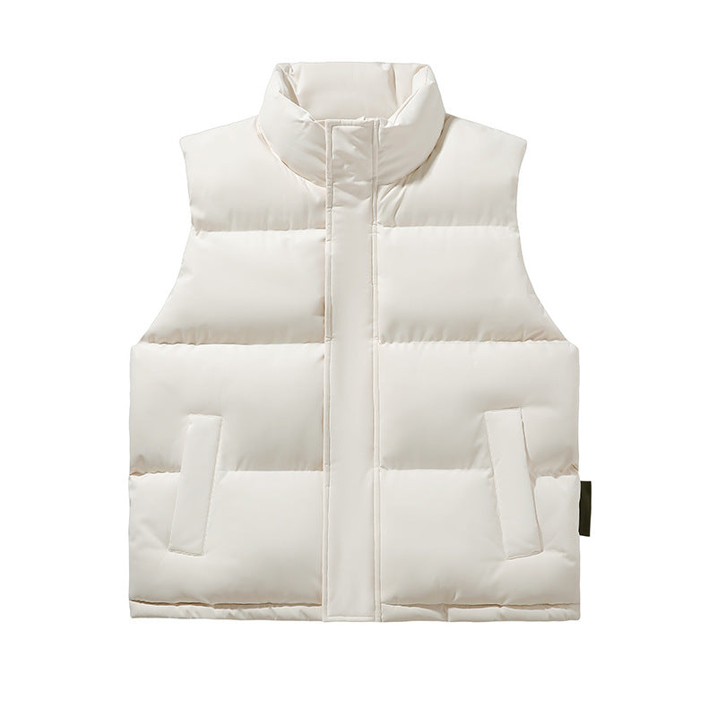 Trendy Couple Sleeveless Cotton-padded Jacket Vest