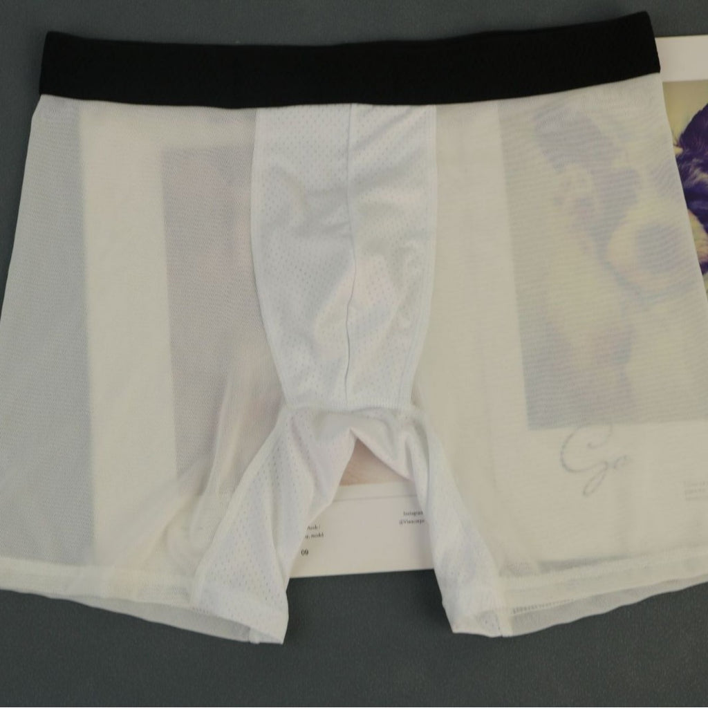Mesh Sand Underwear Men's Boxer Summer Thin Breathable Quick-drying Plus Size