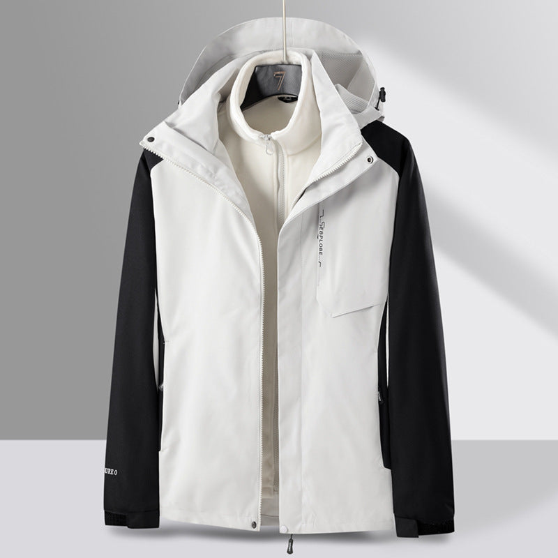 Three-in-one Men's Assault Couple Fleece Padded Coat