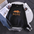 New Autumnwinter Cat-print Fleece Hoodiessoothing And Cozy