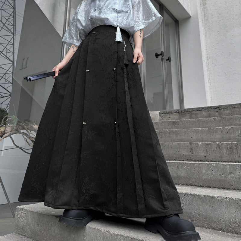 Hanfu Jacquard Horse-face Skirt Long Skirt