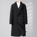 Double Breasted Long Woolen Coat