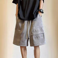 Heavyweight Casual Capri-length Suede Shorts