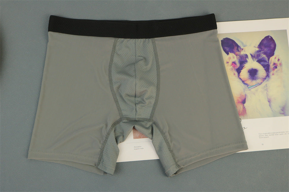 Mesh Sand Underwear Men's Boxer Summer Thin Breathable Quick-drying Plus Size