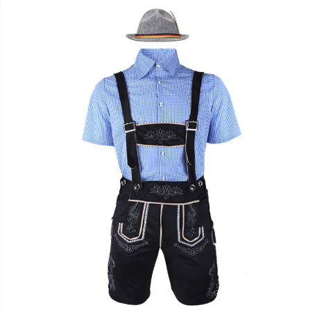 Beer Festival Clothing Shirt Overalls Denim Hat Suit Men