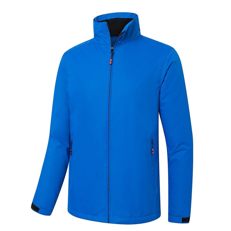 Outdoor Solid Color Integrated Shell Jacket Cold Protection In Winter