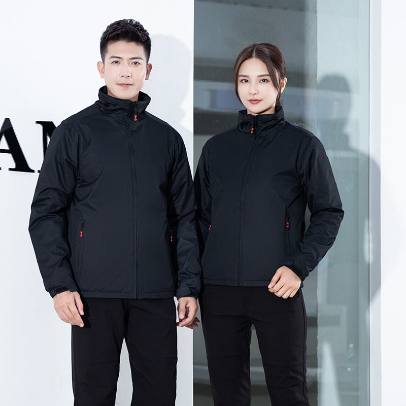 Outdoor Solid Color Integrated Shell Jacket Cold Protection In Winter