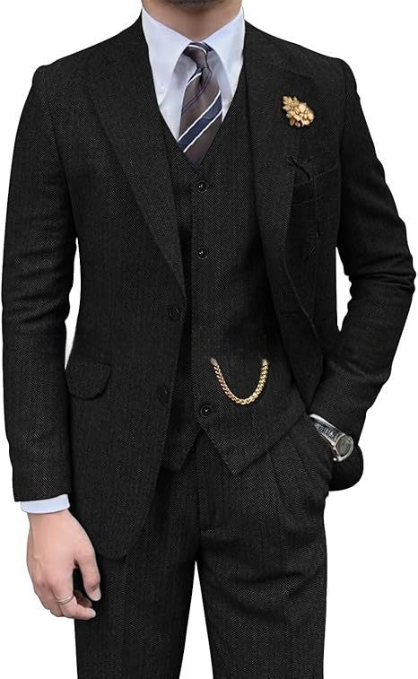 Men's Casual Fashion Three-piece Set