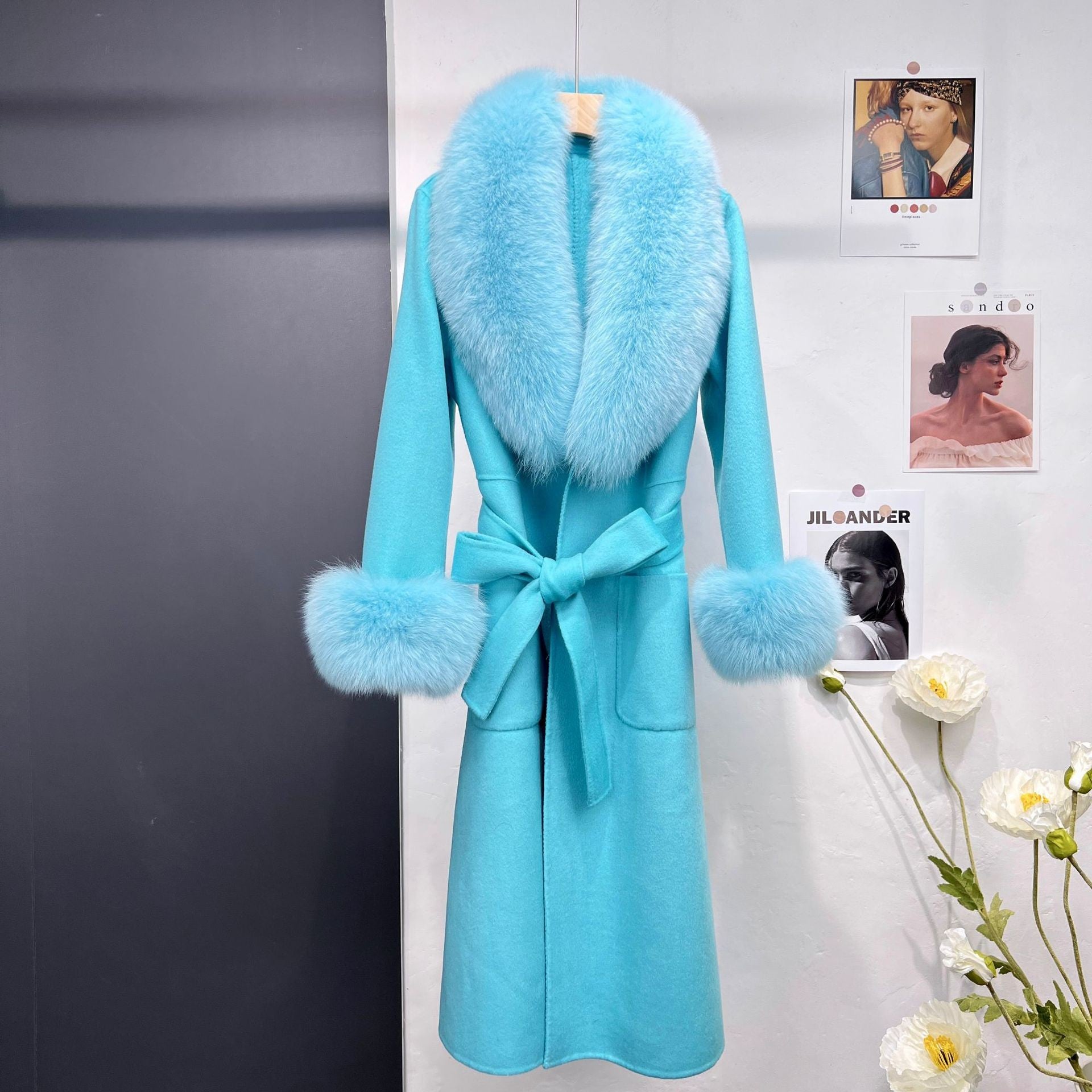 Autumn And Winter Fur Coat Wool Double-sided Coat Women's Long