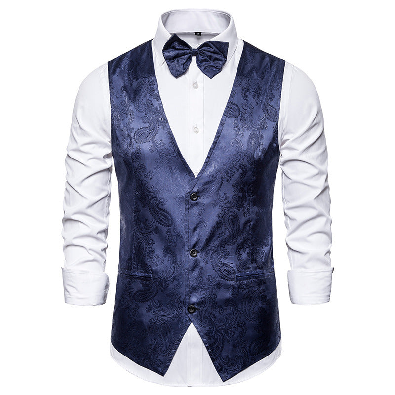 Men's Printed Sleeveless Vest Coat