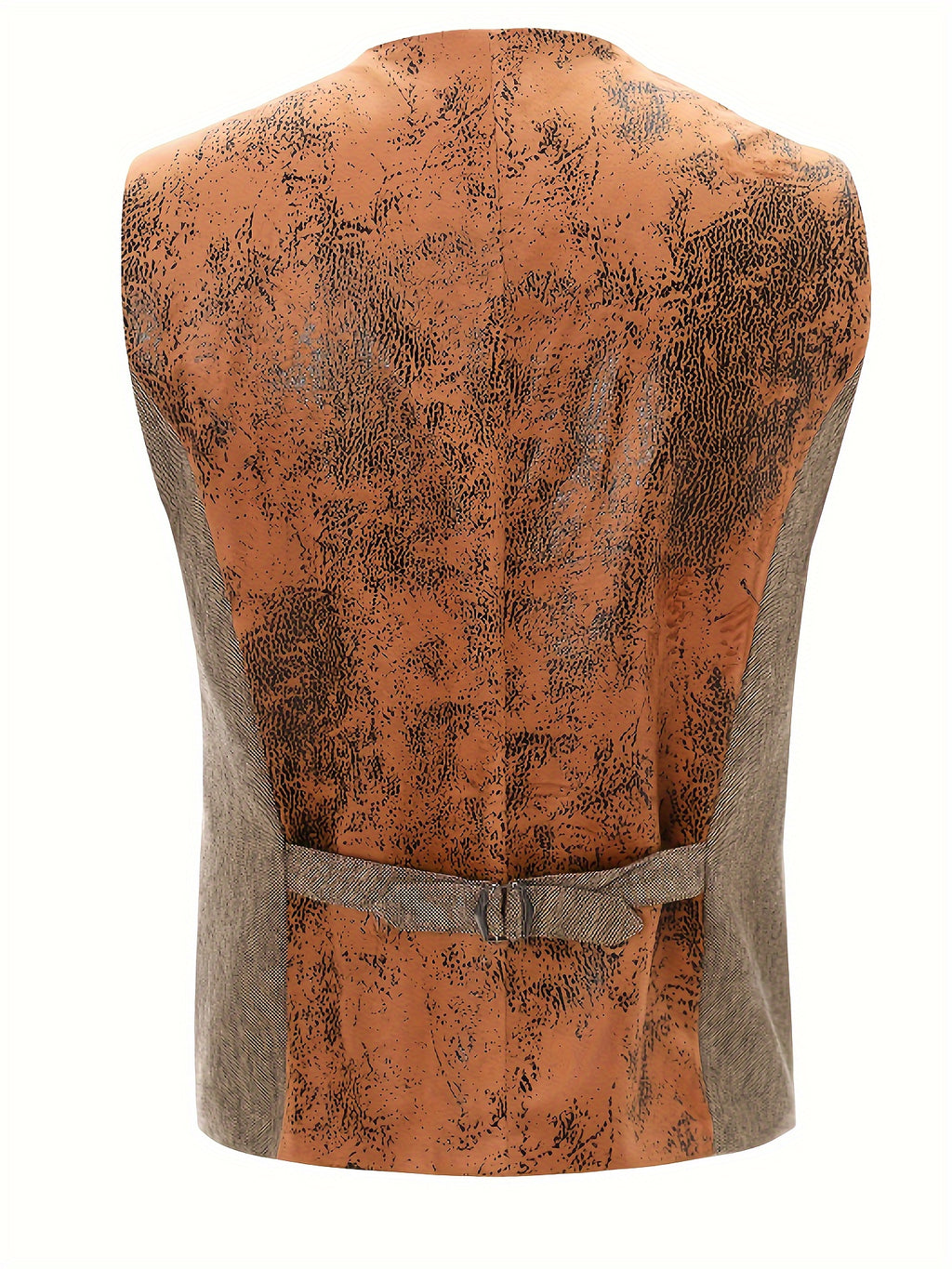 A Simple And Casual British Style Vest In Contrasting Colors For Men Without Straps