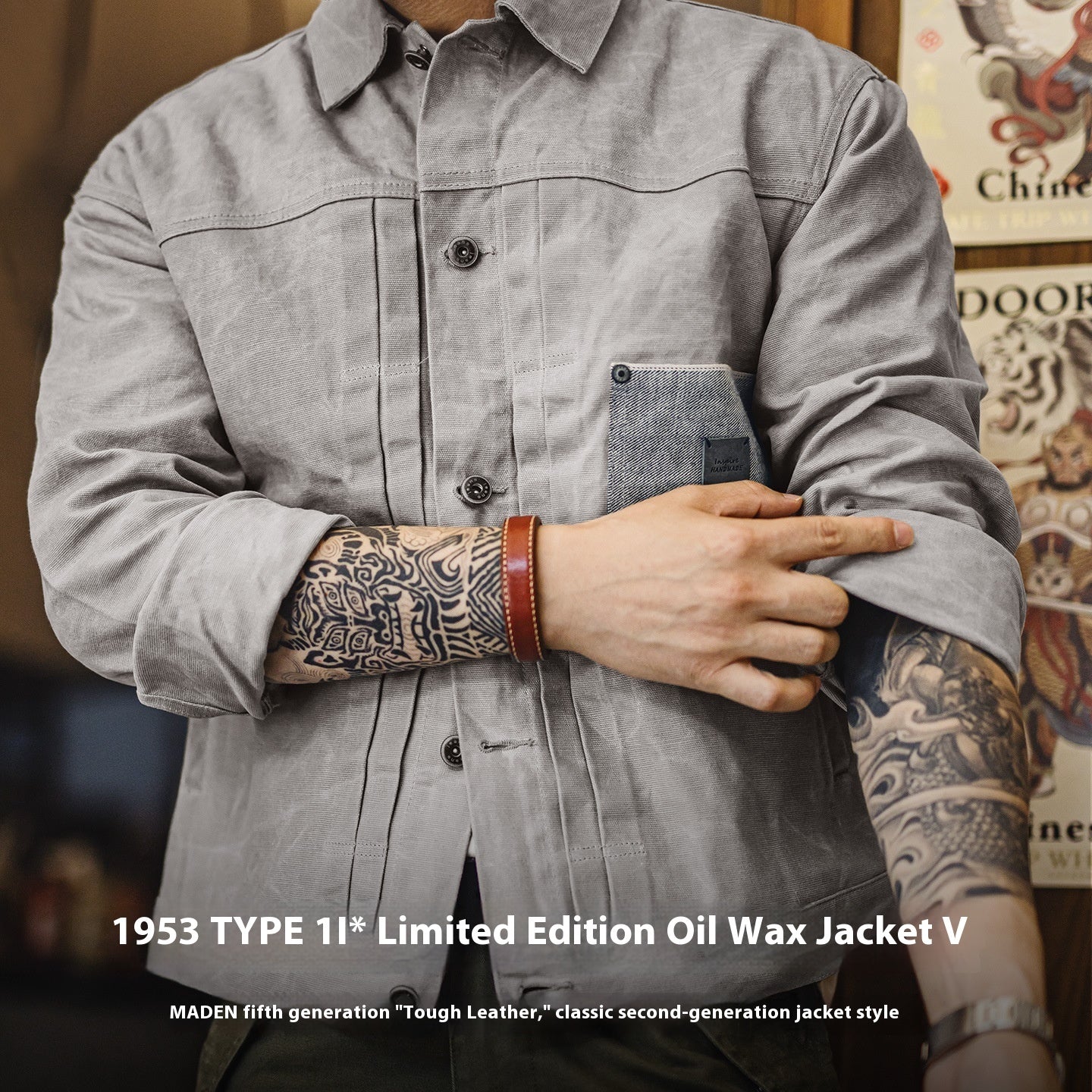 Pure Cotton Hunting Wear Stiff Gray Second Generation Coat Men's Autumn