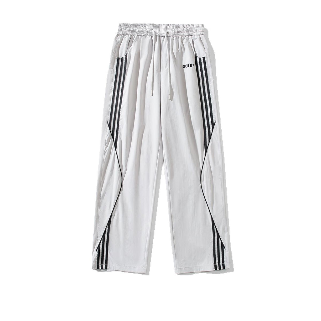 Thin Ice Silk Outdoor Work Clothes Straight Casual Pants