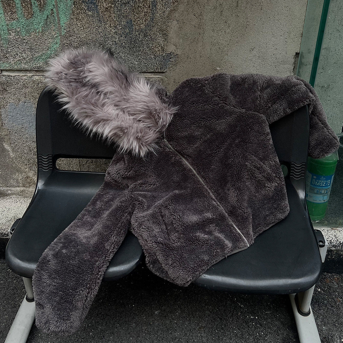 Cotton Coat Jacket American Retro Warm Fleece-lined