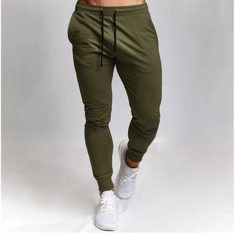 Men's Sports Trousers Casual Pants Pure Color All-matching