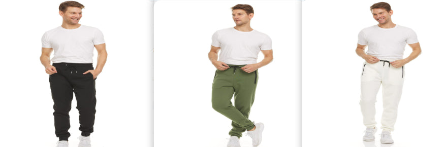 Men's Sports Casual Zipper Ankle-tied Feet Running Trousers