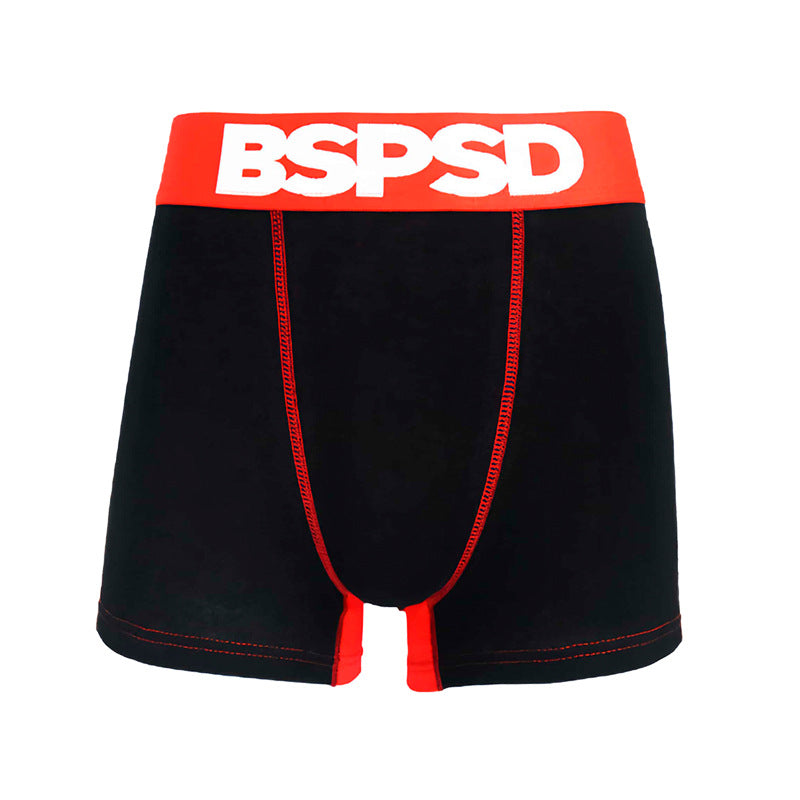 Sports Men's Color-blocked Boxer Briefs