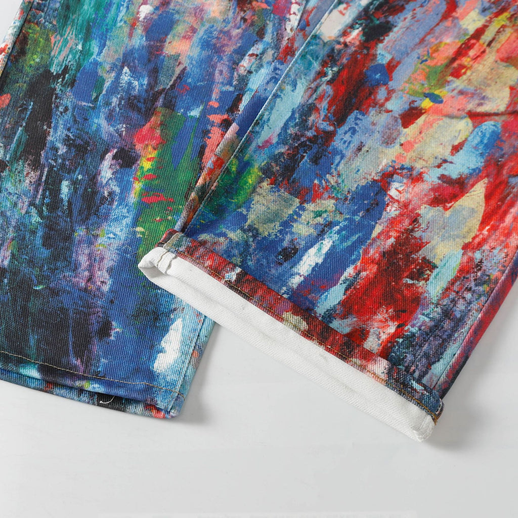 Spring New Retro Heavy Industry Loose Design Jeans