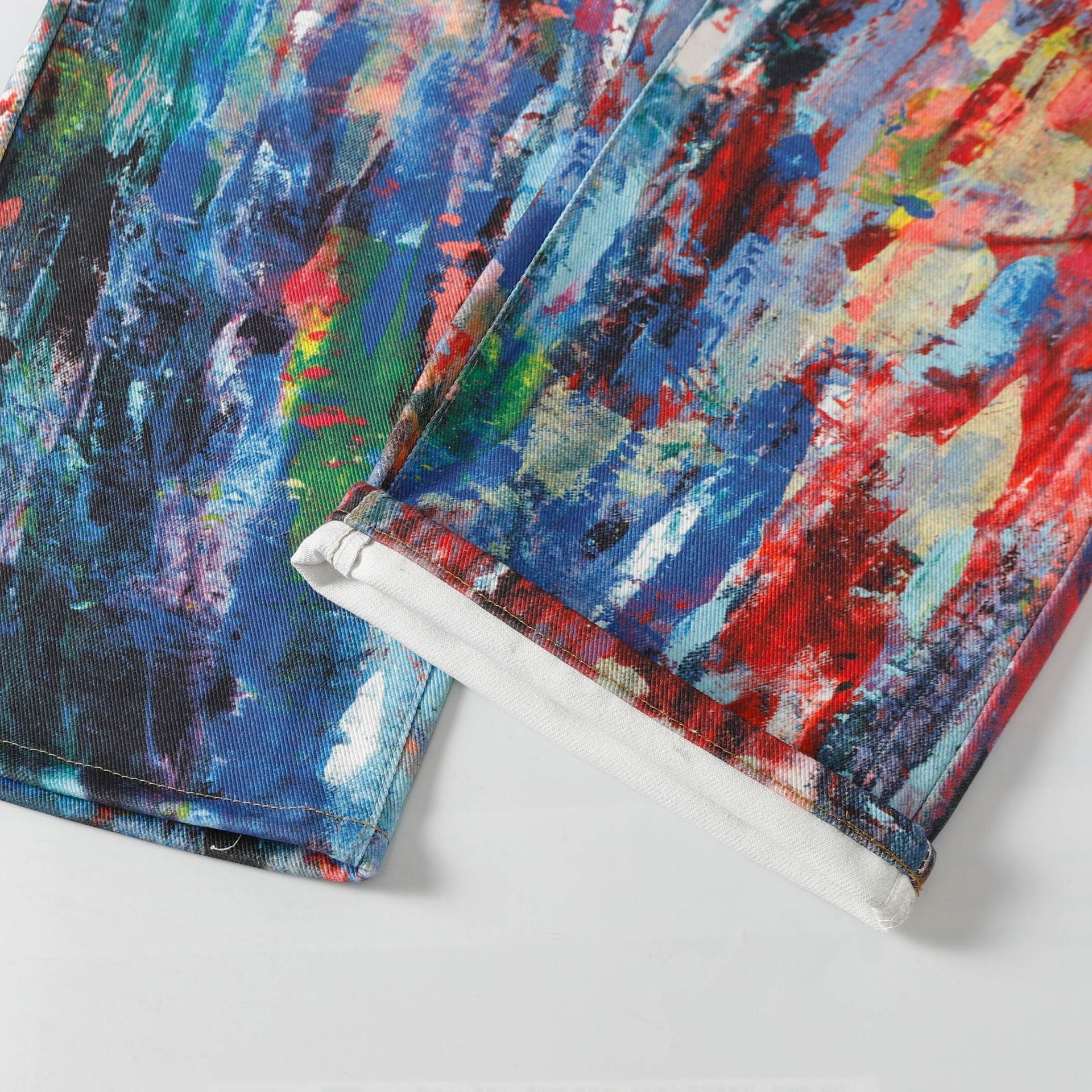 Spring New Retro Heavy Industry Loose Design Jeans