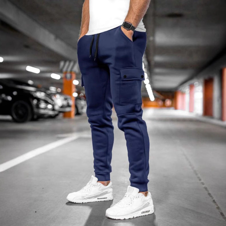 Multi-pocket Men's Casual Fitness Trousers Sports Overalls