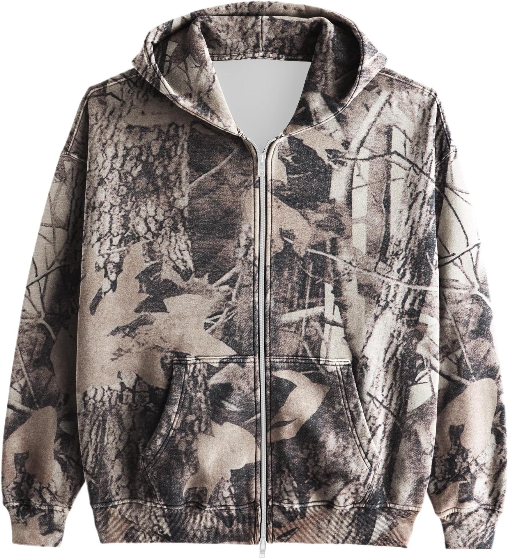 Men And Women Camouflage Hooded Jacket