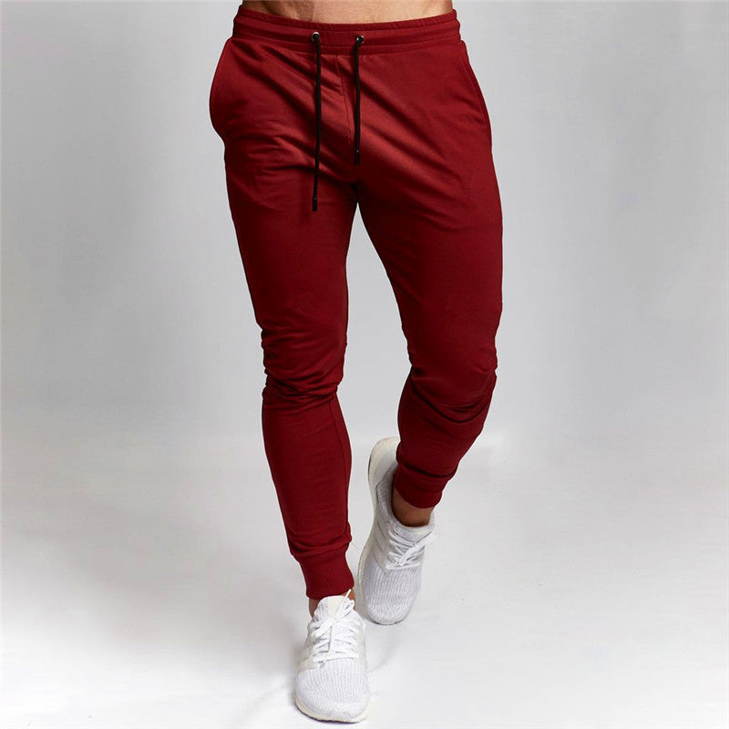 Men's Sports Trousers Casual Pants Pure Color All-matching