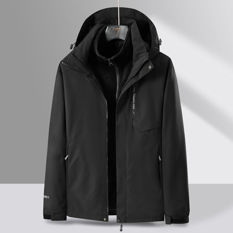 Three-in-one Men's Assault Couple Fleece Padded Coat