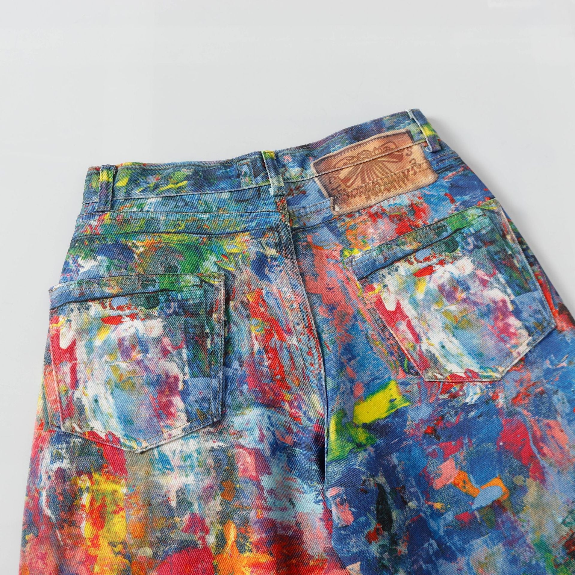 Spring New Retro Heavy Industry Loose Design Jeans