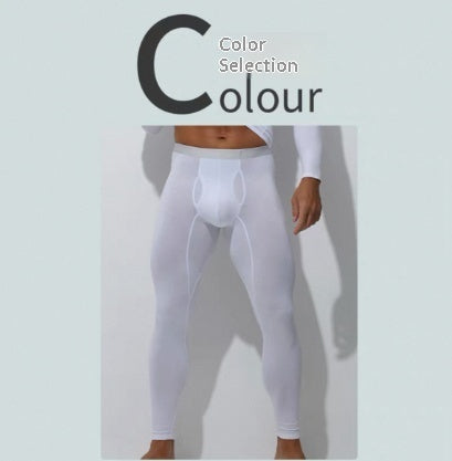 Men's Thermal Underwear Thin Top And Pants Set