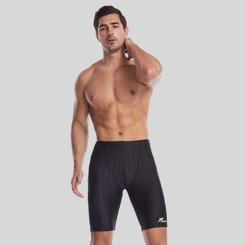 Waterproof Quick-drying Men's Fashion Long Swimming Trunks