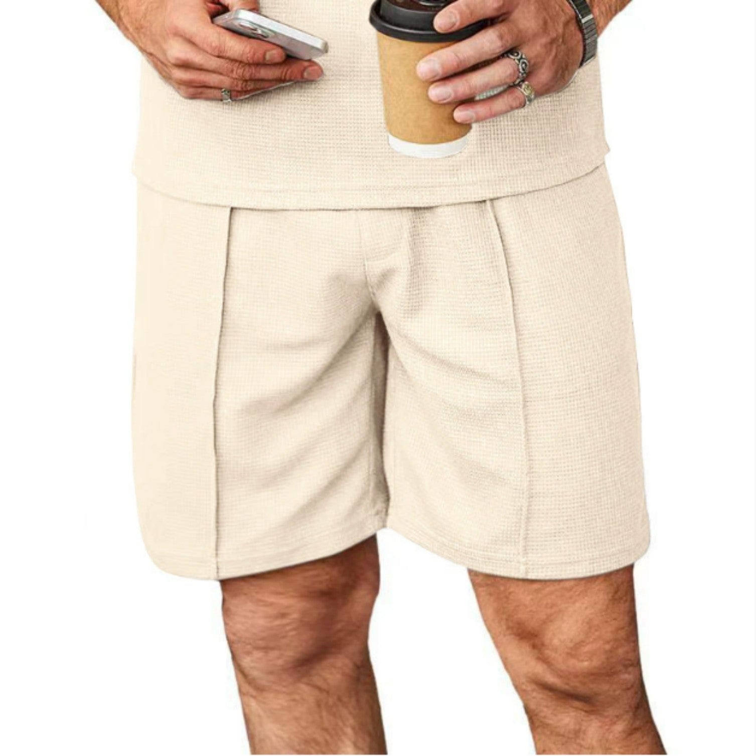 Men's Summer Plus Size Straight Leg Casual Shorts