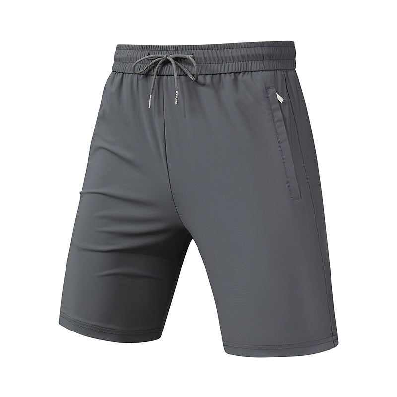 Summer Thin Style Real Ice Silk Sports Shorts For Men