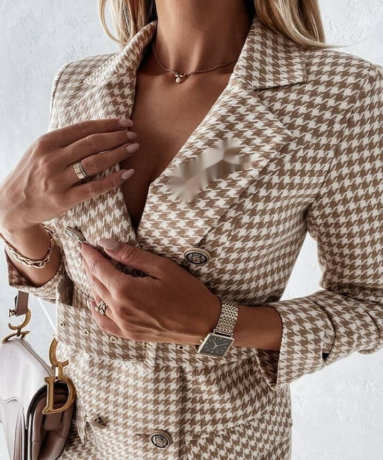 Women's Long-sleeved Waist-cinching Colorful Suit Jacket