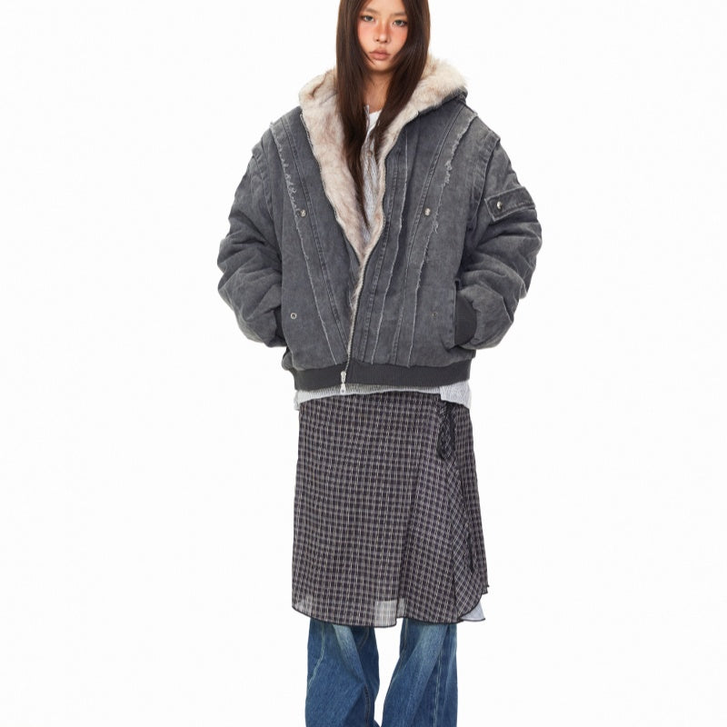 Lazy Thick Padded Hooded Winter Coat