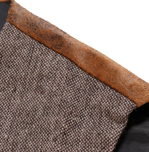 A Simple And Casual British Style Vest In Contrasting Colors For Men Without Straps