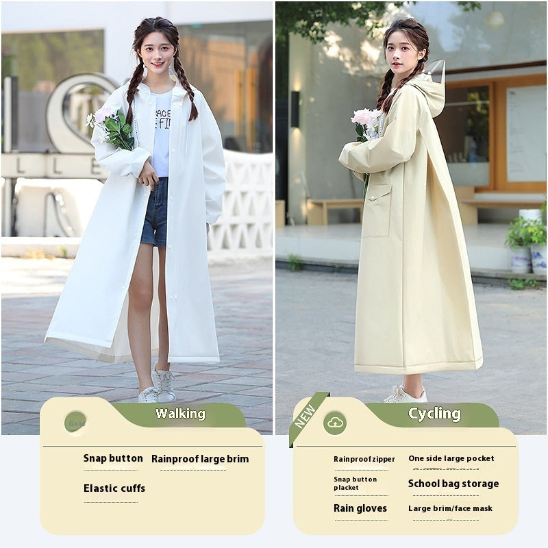 Raincoat Female Electric Battery Motorcycle Outerwear Single