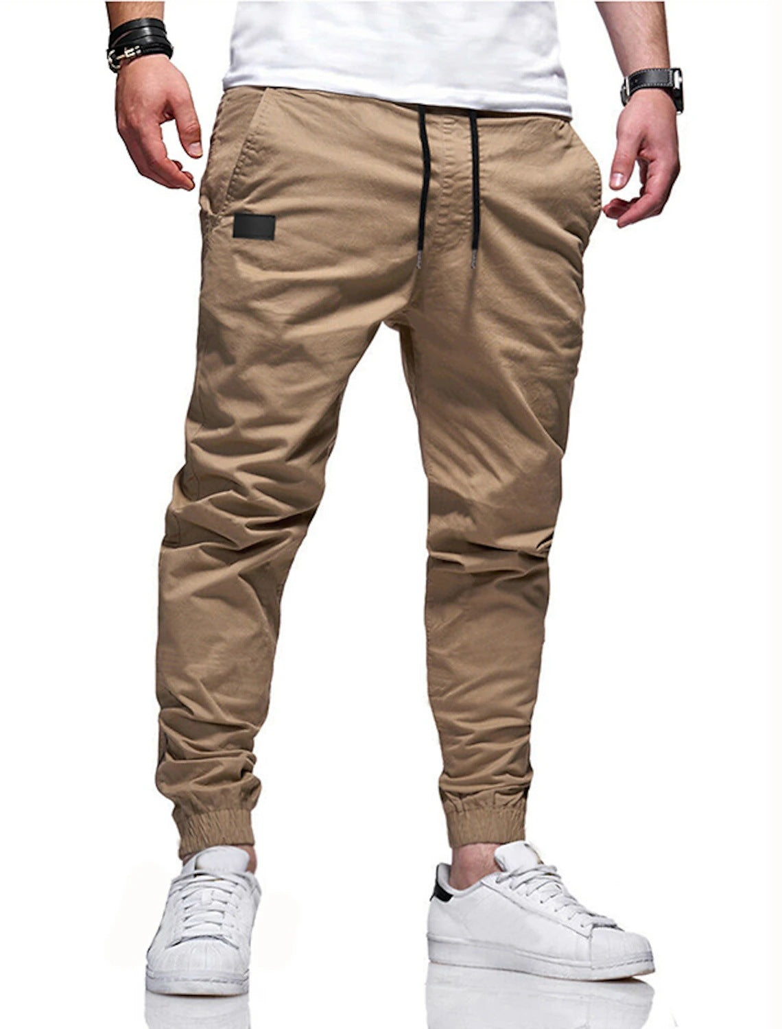Four Seasons Straight-leg Pants Men's Casual Sports Cotton