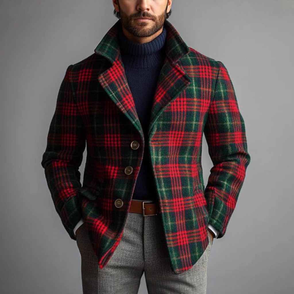 Men's Casual Fashionable Striped Jacket