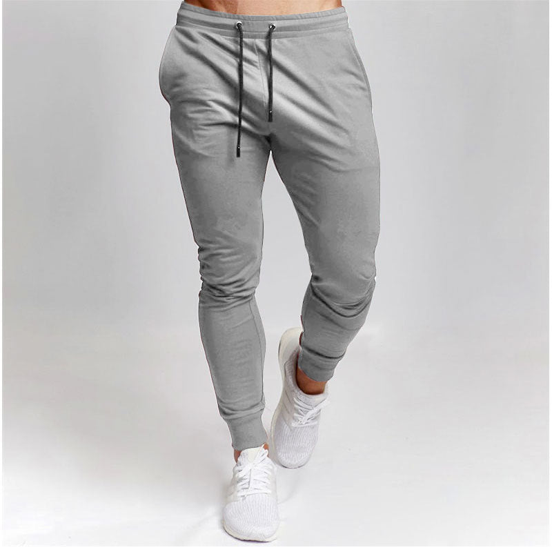 Men's Sports Trousers Casual Pants Pure Color All-matching