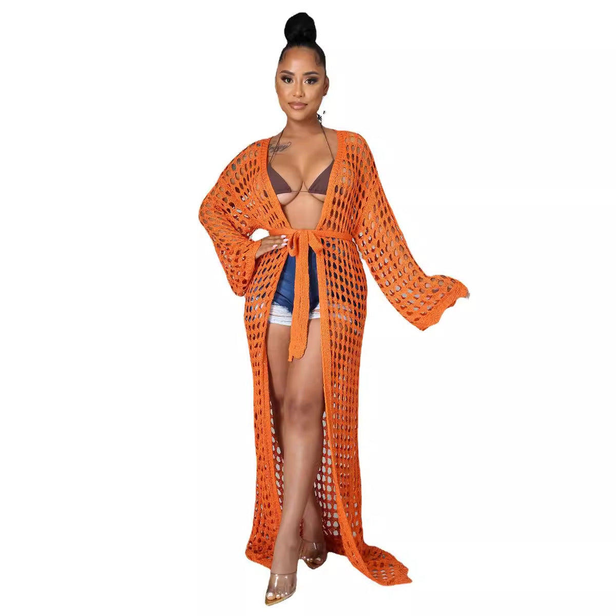 European And American Women's Clothing Dress Fashion Sun Protective Blouse