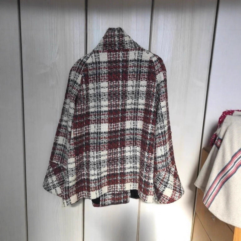 Women's Thickened Classic Style Plaid Coat