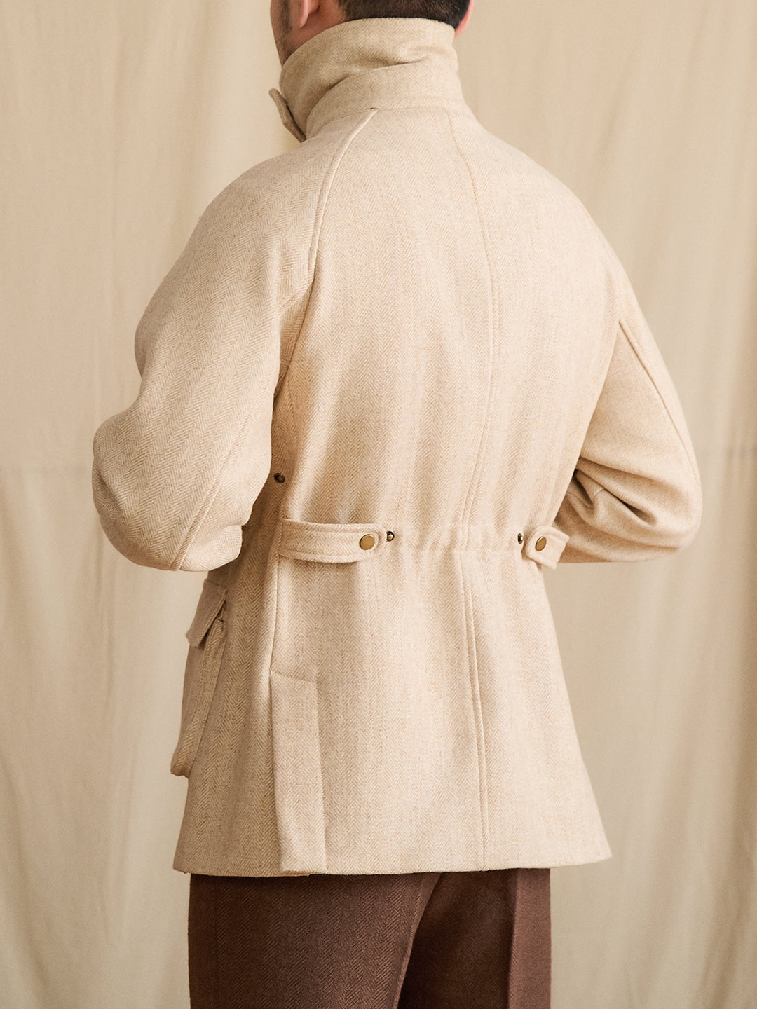 Wool Thick Coat Outdoor Waist-tight Safari Jacket Gentry Jacket