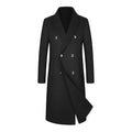 Woolen Coat Trench Coat Double Breasted Long Below The Knee