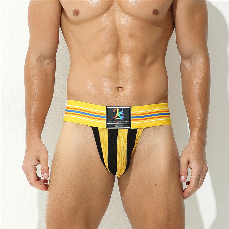 Men's Low-rise Sexy Wide Waist Rainbow Briefs