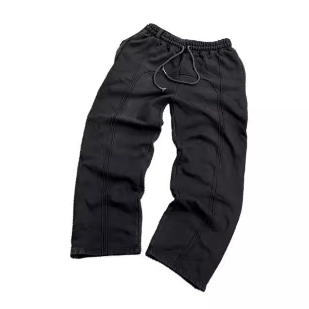Men Stretch Rope Sweatpants Casual Trousers